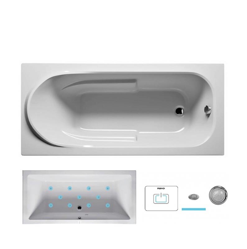 Изображение товара Гидромассажная ванна Riho Columbia 150x75 см с подводным светом и 11 форсунками