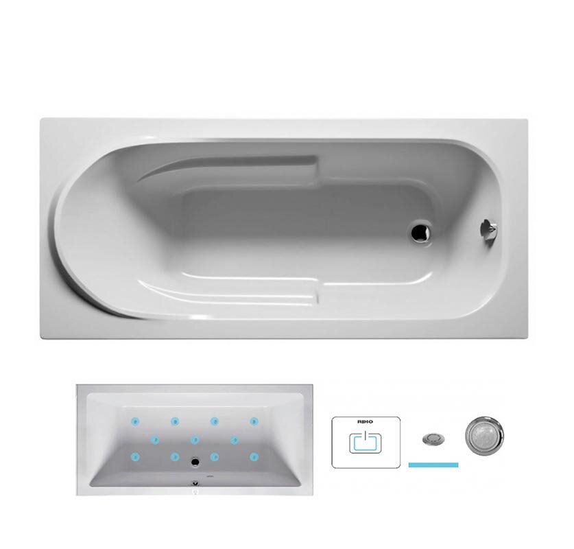 Изображение товара Гидромассажная ванна Riho Columbia 160x75 см полностью оборудованная
