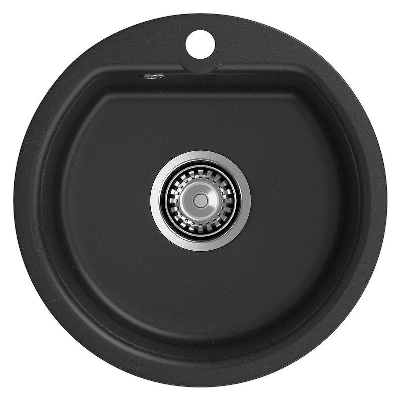 Изображение товара Кухонная мойка Reflexion Start RX0844BL 44 см искусственный камень черная