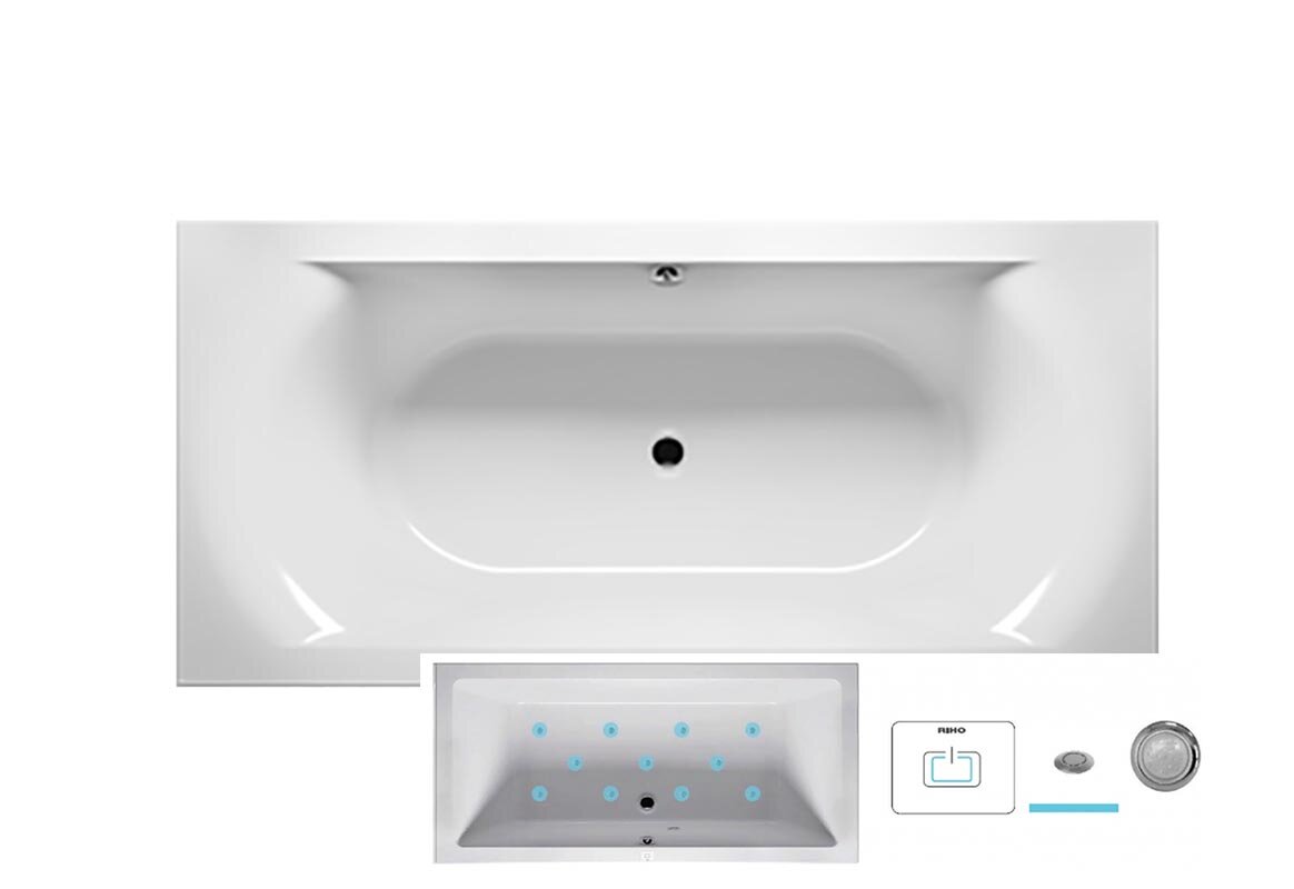Изображение товара Ванна гидромассажная Riho Lima 190 x 90 см, AIR2