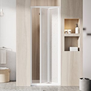 Изображение товара Душевая дверь Ravak Supernova SDZ2 складная белая 70 см витраж перл