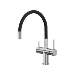 Изображение товара Смеситель для кухонной мойки Reflexion Lago RX9902SS, с подключением к фильтру, PVD полированная сталь