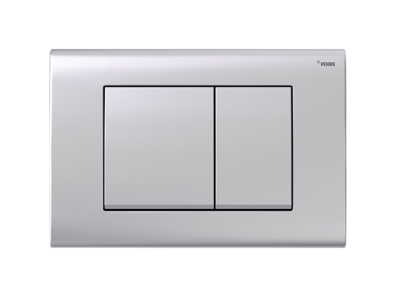 Изображение товара Клавиша смыва Рехау Nova Quad 001 19102031001 механическая серебристая матовая