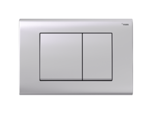 Изображение товара Клавиша смыва Рехау Nova Quad 001 19102031001, механическая, серебристая матовая