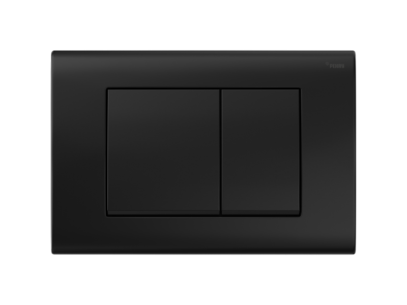 Изображение товара Клавиша смыва Рехау Nova Quad 001 19102051001 механическая черная матовая