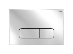 Изображение товара Клавиша смыва Рехау Nova Ellipse 001 19102111001, механическая, хром