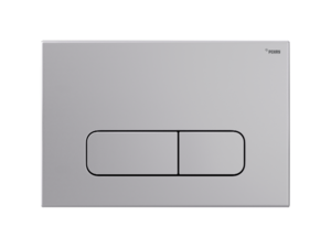 Изображение товара Клавиша смыва Рехау Nova Ellipse 001 19102121001, механическая, серебристая матовая