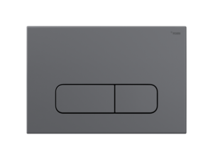 Изображение товара Клавиша смыва Рехау Nova Ellipse 001 19102131001, механическая, графитовая матовая