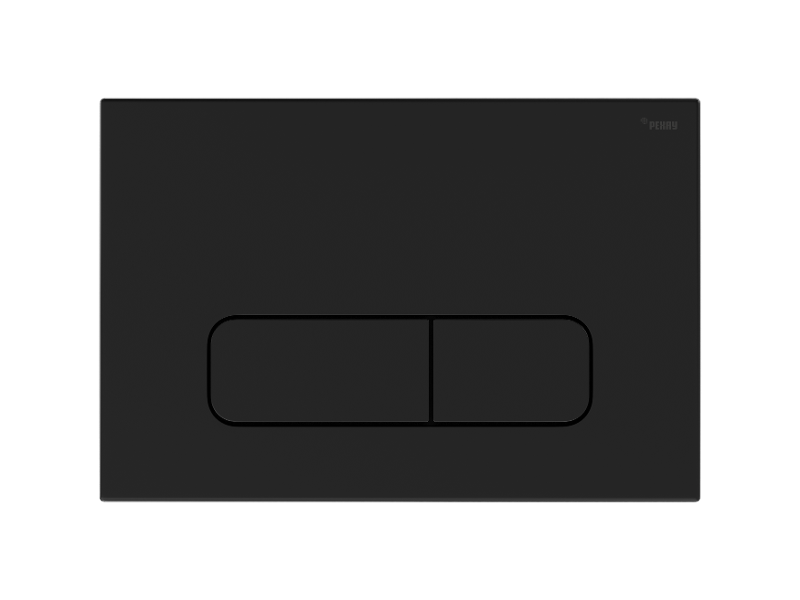 Изображение товара Клавиша смыва Рехау Nova Ellipse 001 механическая черная матовая