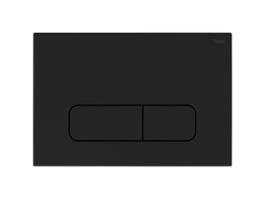 Изображение товара Клавиша смыва Рехау Nova Ellipse 001 19102141001, механическая, черная матовая