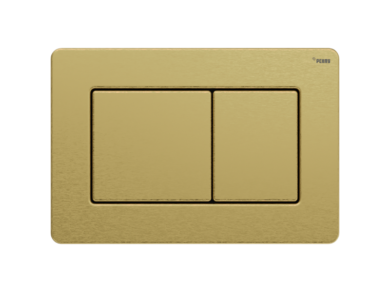 Изображение товара Панель смыва Рехау Nova Public для унитаза с двухрежимным сливом и покрытием против отпечатков