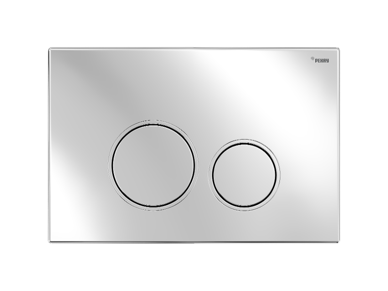 Изображение товара Клавиша смыва Рехау Nova Orb 001 19102211001 механическая хром инсталляции РЕХАУ NOVAFLOW