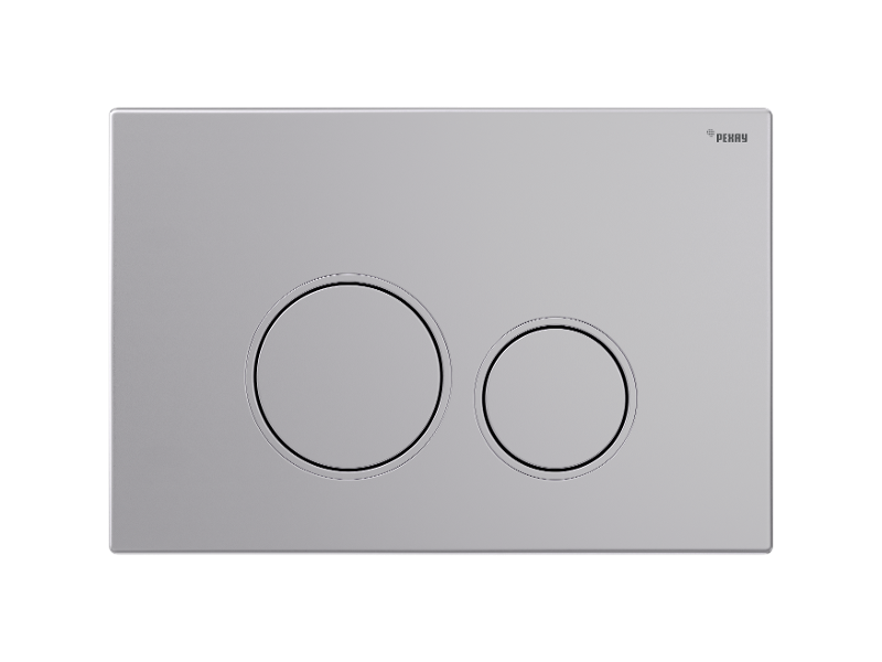 Изображение товара Клавиша смыва Рехау Nova Orb 001 19102221001 механическая серебристая матовая