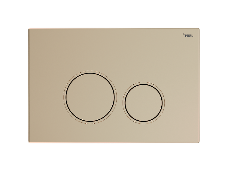 Изображение товара Клавиша смыва Рехау Nova Orb 001 19102251001 механическая золото матовое