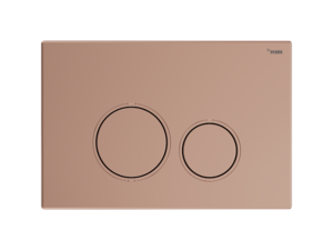 Изображение товара Клавиша смыва Рехау Nova Orb 001 19102261001, механическая, розовое золото матовое