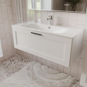 Изображение товара Тумба с раковиной Terminus Classik CLA101001900301O, 100 см, подвесная, цвет белый