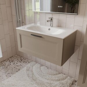 Изображение товара Тумба с раковиной Terminus Classik CLA10801200501O, 80 см, подвесная, цвет капучино 