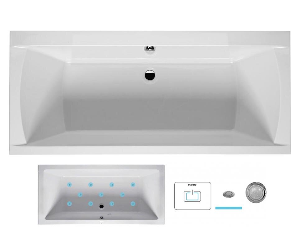 Изображение товара Гидромассажная ванна Riho Julia 160x70 см AIR с 11 форсунками и подсветкой