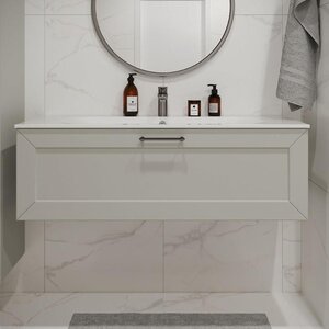 Изображение товара Тумба с раковиной Terminus Victoria VIC101201900301O, 120 см, подвесная, цвет белый