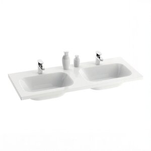 Изображение товара Раковина Ravak Chrome XJG01112000 120 х 49 см, двойная, белый