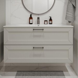 Изображение товара Тумба с раковиной Terminus Victoria VIC101202900301O, 120 см, подвесная, цвет белый