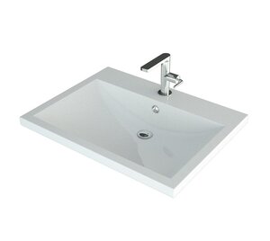 Изображение товара Раковина Grossman Alice 4627173210300, 58 см, искусственный мрамор, белая