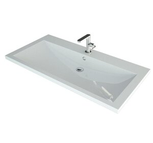 Изображение товара Раковина Grossman Alice 4627173210324, 90 см, искусственный мрамор, белая