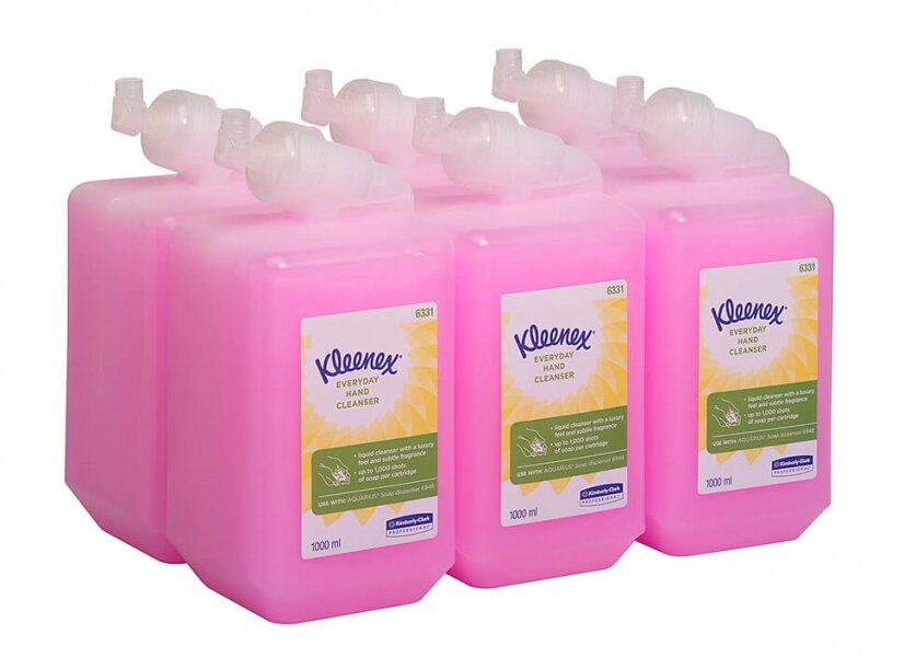 Изображение товара Жидкое мыло Kimberly-Clark Kleenex Everyday Use 6331, блок 6 упаковок, гигиеничное средство для рук