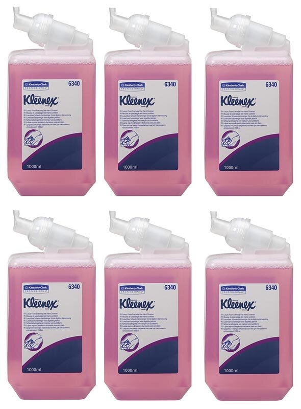 Изображение товара Жидкое мыло Kleenex Everyday Use 6340 - пенная формула без аромата Изображение товара Жидкое мыло Kleenex Everyday Use 6340 - пенная формула без аромата
