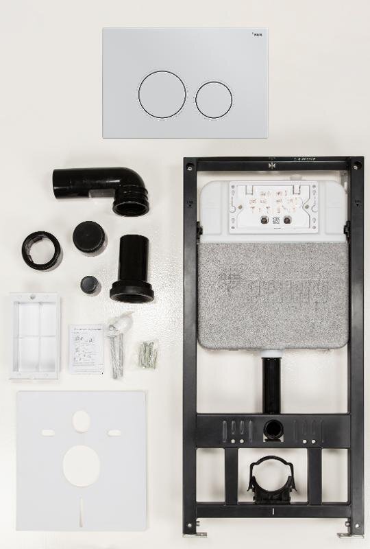 Изображение товара Инсталляция для унитаза Рехау Novaflow 19101051001 с двойным смывом