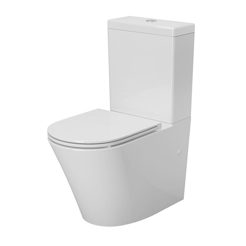 Изображение товара Напольный унитаз Ambassador Ritz 237K19001RS безободковый белый