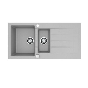 Изображение товара Alveus Cadit 80 1140600 Мойка кухонная двухсекционная 1000х500 мм из Granital серый матовый