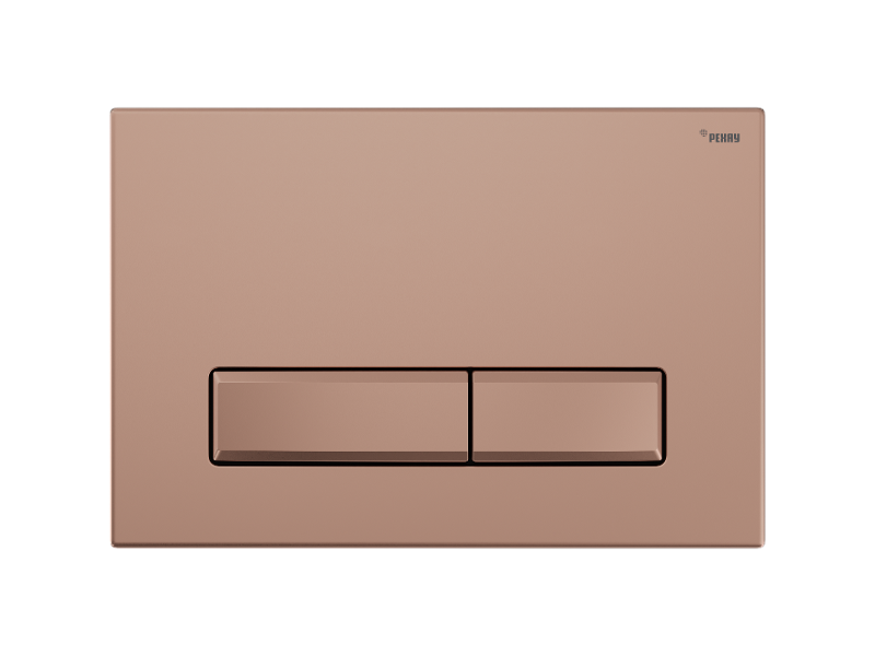 Изображение товара Клавиша смыва Рехау Nova Long 001 механическая розовое золото матовое