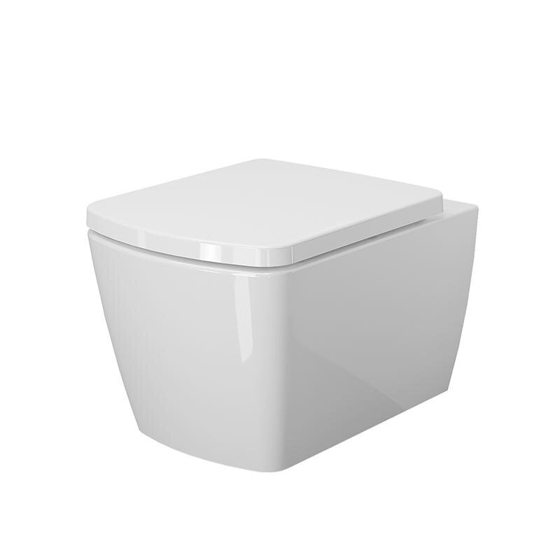 Изображение товара Подвесной унитаз Ambassador Kingston 143K19003RS безободковый с микролифтом