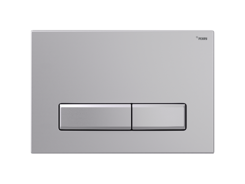 Изображение товара Клавиша смыва Рехау Nova Long 001 19102331001, механическая, серебристая матовая
