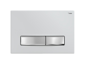 Изображение товара Клавиша смыва Рехау Nova Long 001 19102311001, механическая, белая/хром