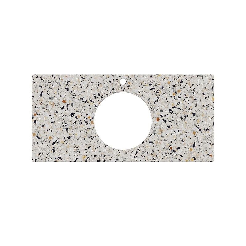 Изображение товара Столешница для полувстраиваемых раковин Kerama Marazzi Plaza KM6012G0471RP100Ic2, 100 см, цвет белый натуральный