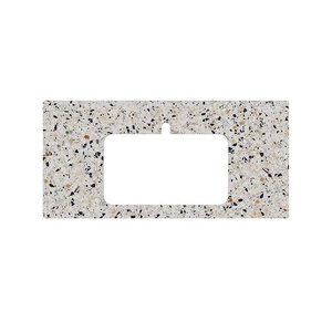 Изображение товара Столешница для полувстраиваемых раковин Kerama Marazzi Plaza KM6012G0471RP100Ir2, 100 см, цвет белый натуральный