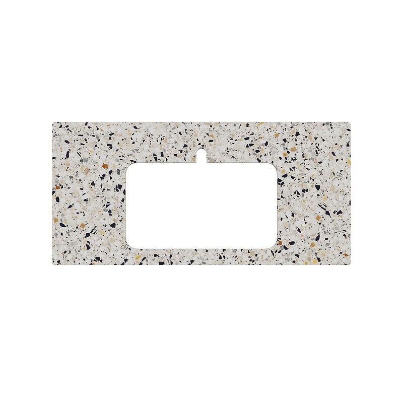 Изображение товара Столешница для полувстраиваемых раковин Kerama Marazzi Plaza KM6012G0471RP100Ir2, 100 см, цвет белый натуральный Изображение товара Столешница для полувстраиваемых раковин Kerama Marazzi Plaza KM6012G0471RP100Ir2, 100 см, цвет белый натуральный