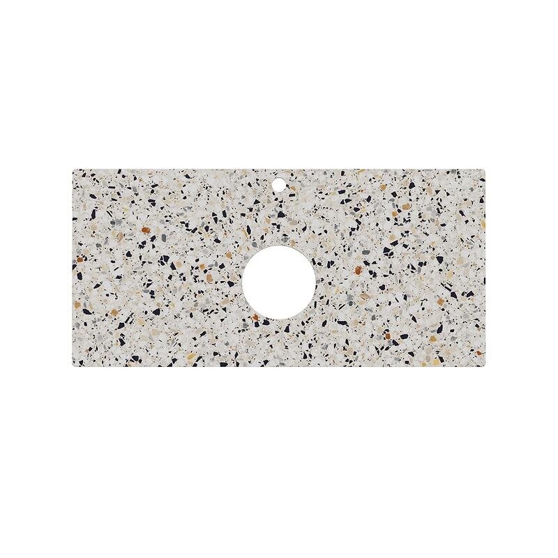 Изображение товара Столешница для накладных раковин Kerama Marazzi Plaza KM6012G0471RP100Tc2 100 см белый натурал