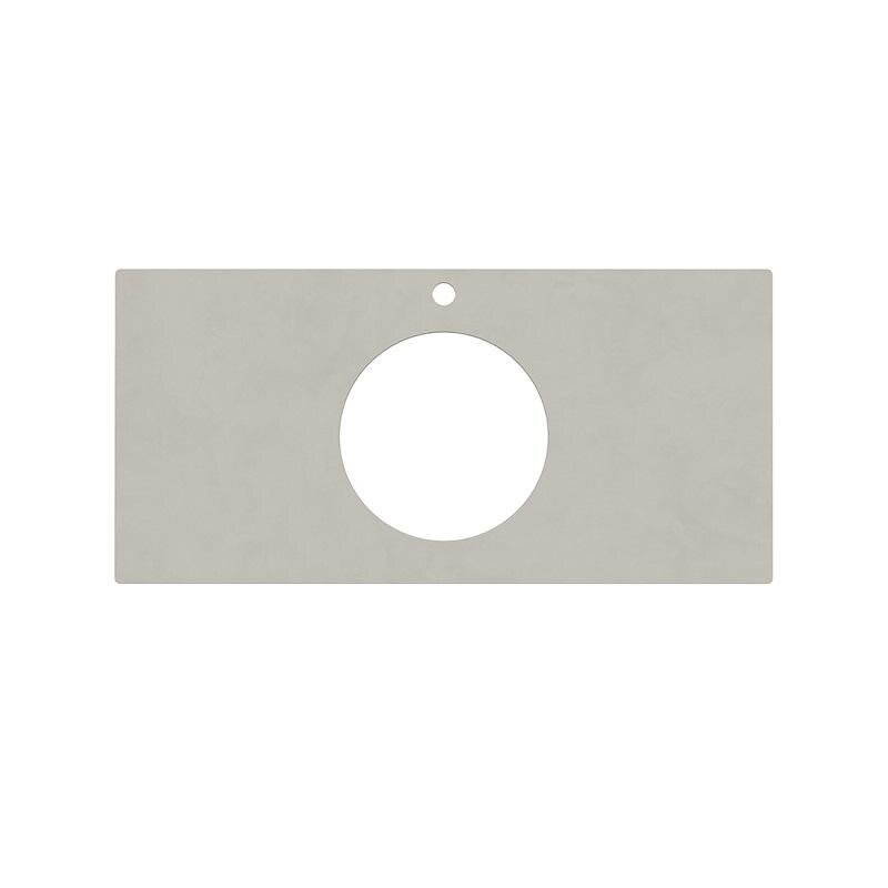 Изображение товара Столешница для полувстраиваемых раковин Kerama Marazzi Plaza KM6012G0501RP100Ic2, 100 см, цвет серый светлый натуральный