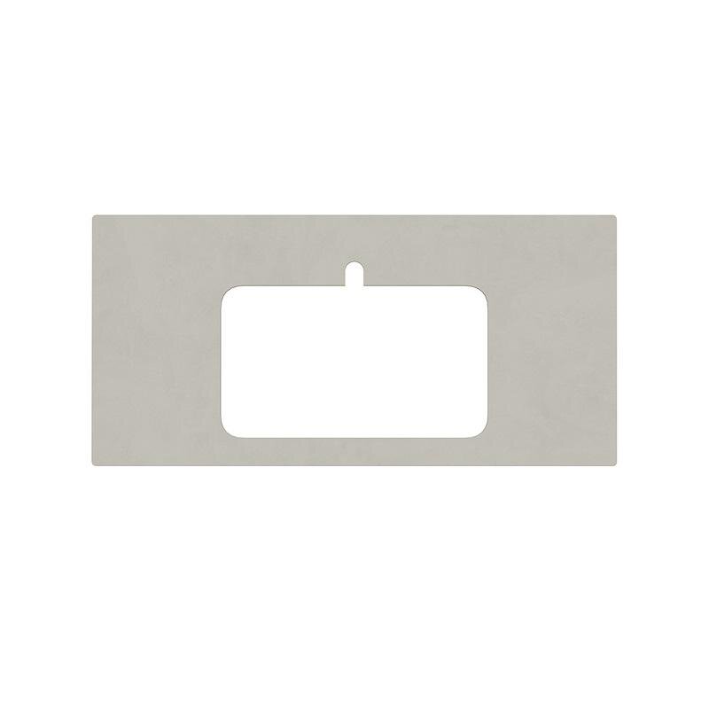 Изображение товара Столешница для полувстраиваемых раковин Kerama Marazzi Plaza KM6012G0501RP100Ir2, 100 см, цвет серый светлый натуральный