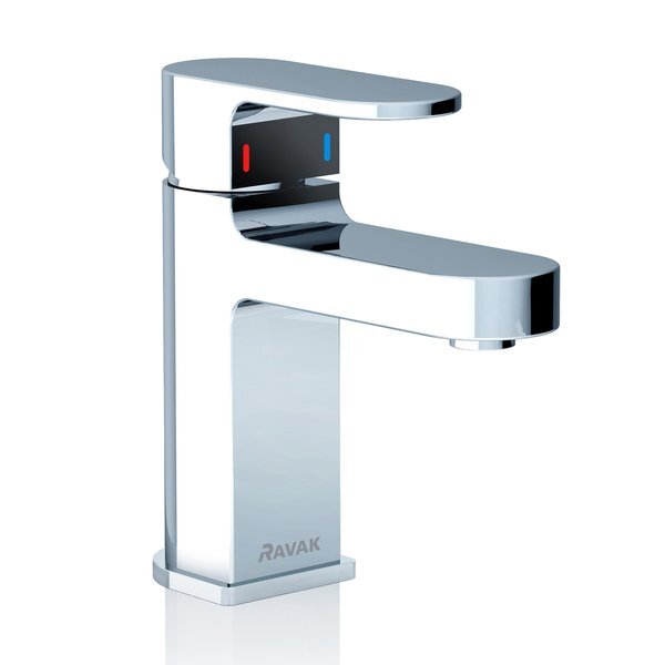 Изображение товара Смеситель для раковины Ravak Chrome CR 012.00 однорычажный хром с гибкой подводкой