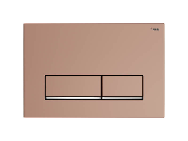 Изображение товара Клавиша смыва Рехау Nova Long 002 19102561001, механическая, розовое золото матовое