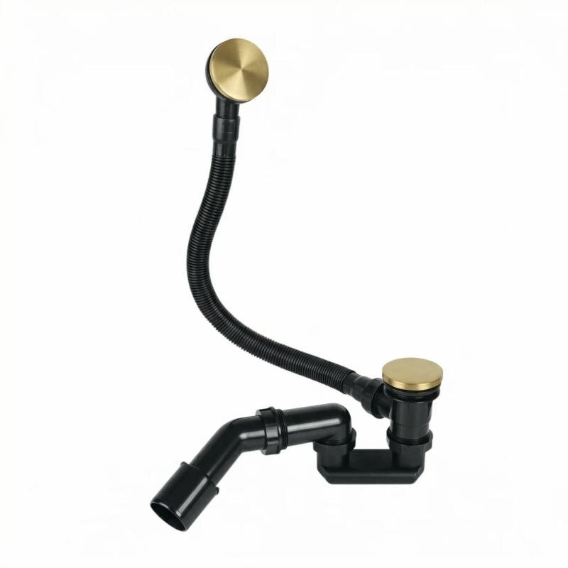 Изображение товара Слив-перелив Splendy Neoplex NE30915MGM, для ванны, автоматический Click-clack, с сифоном, цвет золото матовое