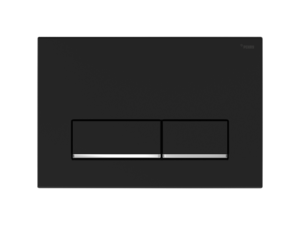 Изображение товара Клавиша смыва Рехау Nova Long 002 19102541001, механическая, черный матовый/хром