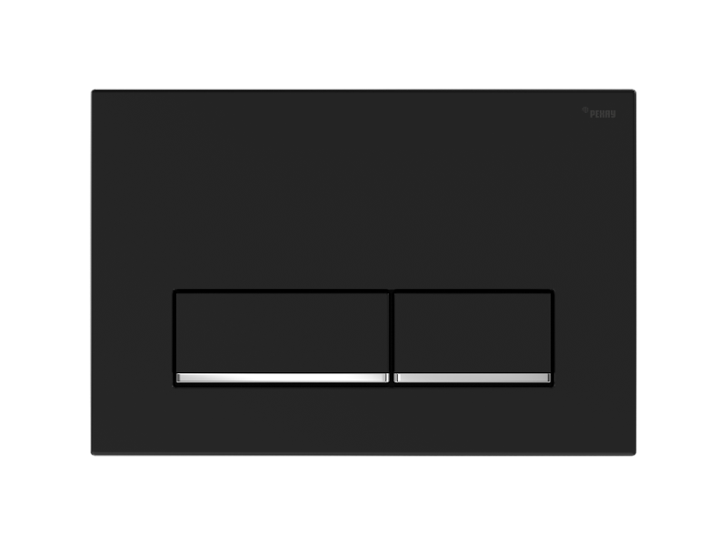 Изображение товара Клавиша смыва Рехау Nova Long 002 механическая черный матовый хром