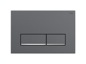 Изображение товара Клавиша смыва Рехау Nova Long 002 19102531001, механическая, графит матовый/хром