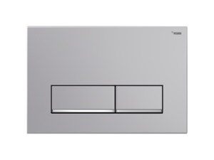 Изображение товара Клавиша смыва Рехау Nova Long 002 19102521001, механическая, серебристый матовый/хром