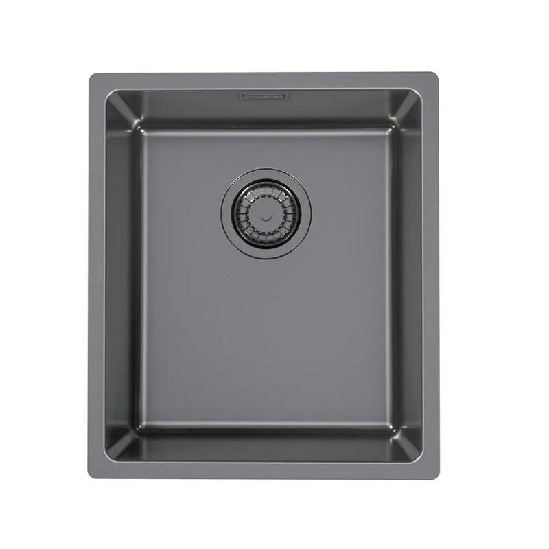 Изображение товара Мойка кухонная Alveus Kombino 20 1140666, 38 х 44 см, нержавеющая сталь, PVD антрацит